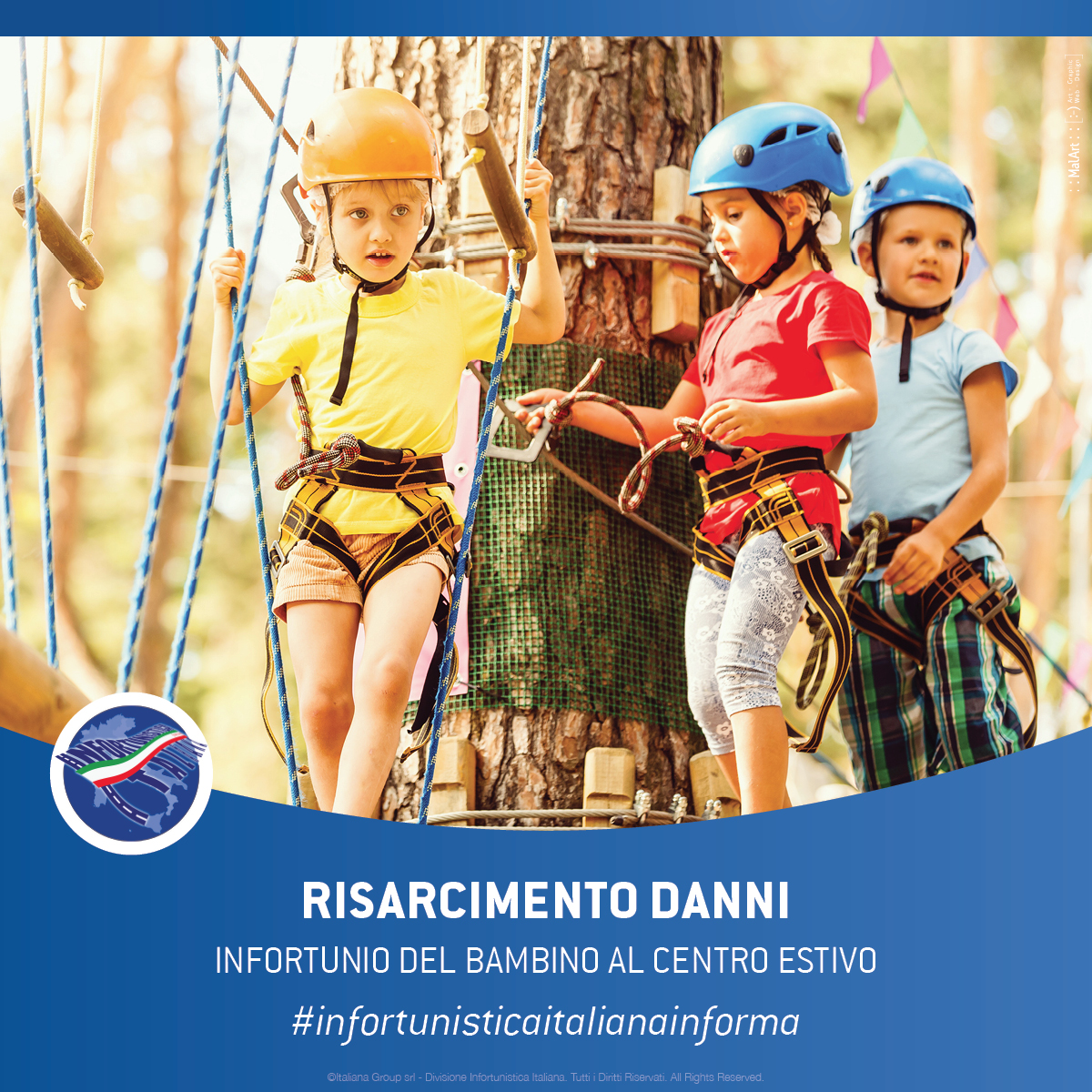 infortunio bambino centro estivo risarcimento danno